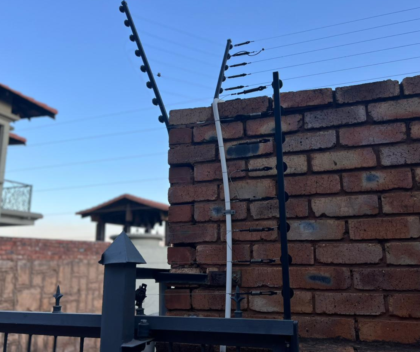 Services 1 Residential electric fence installed in a suburban home